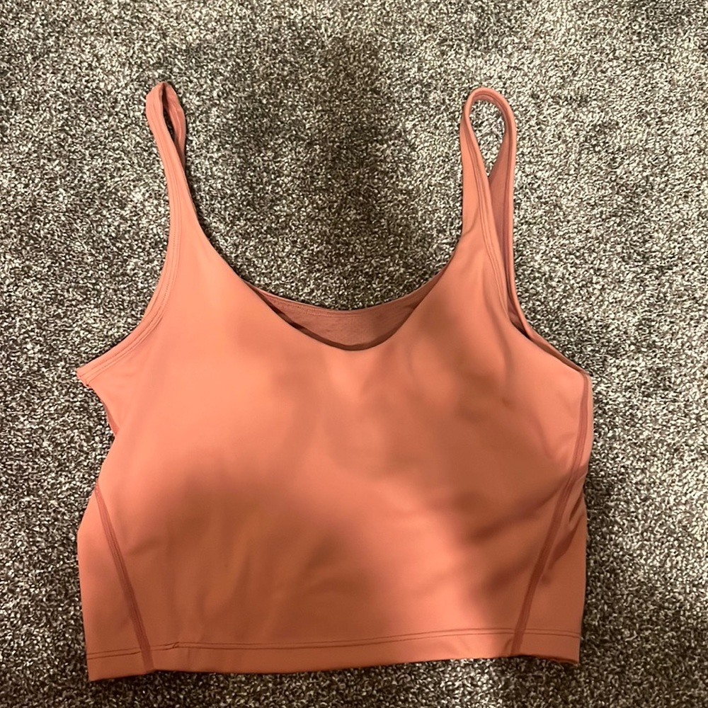 Pink Halara cropped tank
